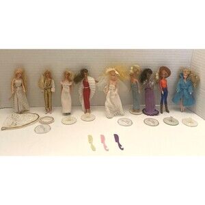 Vintage 1980's Kenner Glamour Gals Dolls & 1 Mattel Dazzle Fashion Doll Lot of 9